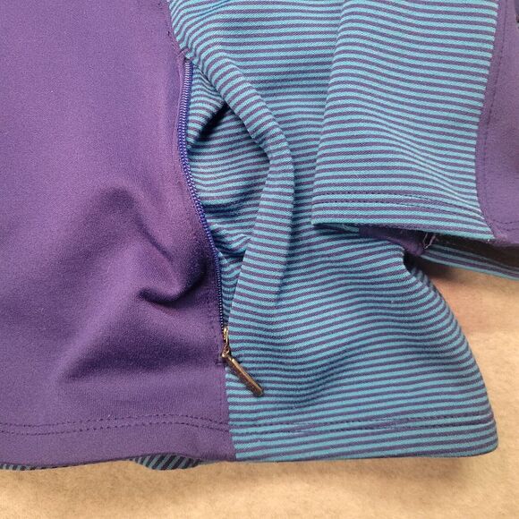 Athleta Spotlight Half Zip Athletic Pullover Sapphire Blue Size XL Workout Wear - Picture 5 of 7